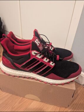 adidas Black & Red Men's Athletic Sneakers